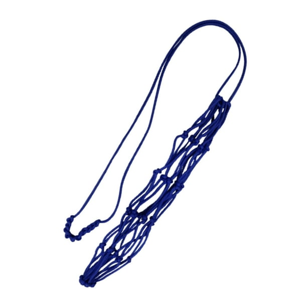 Bolsa de red de fútbol Bolsa de red de baloncesto resistente a rasgaduras ligera Bolsa de red de nylon para Azul kusrkot Estuche de red de fútbol
