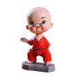 thumbnail image 1 of Escritorio de resina de moda para el interior del coche, pequeño monje de Kung Fu, Buda rojo Sunnimix Estatua de resina de monje, 1 of 8