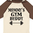 thumbnail image 4 of Inktastic Mommy Gym Buddy Workout Boys or Girls Long Sleeve Baby Bodysuit, 4 of 5