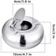 thumbnail image 2 of Cenicero Redondo Moderno De Acero Inoxidable - Con Tapa A Prueba De Viento - Portátil, Reutilizable, Para Uso En Interiores O Exteriores TUNC Sencillez, 2 of 5