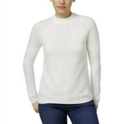 Karen Scott Petite Luxsoft Mock-neck Sweater - Petities - S - WHITE