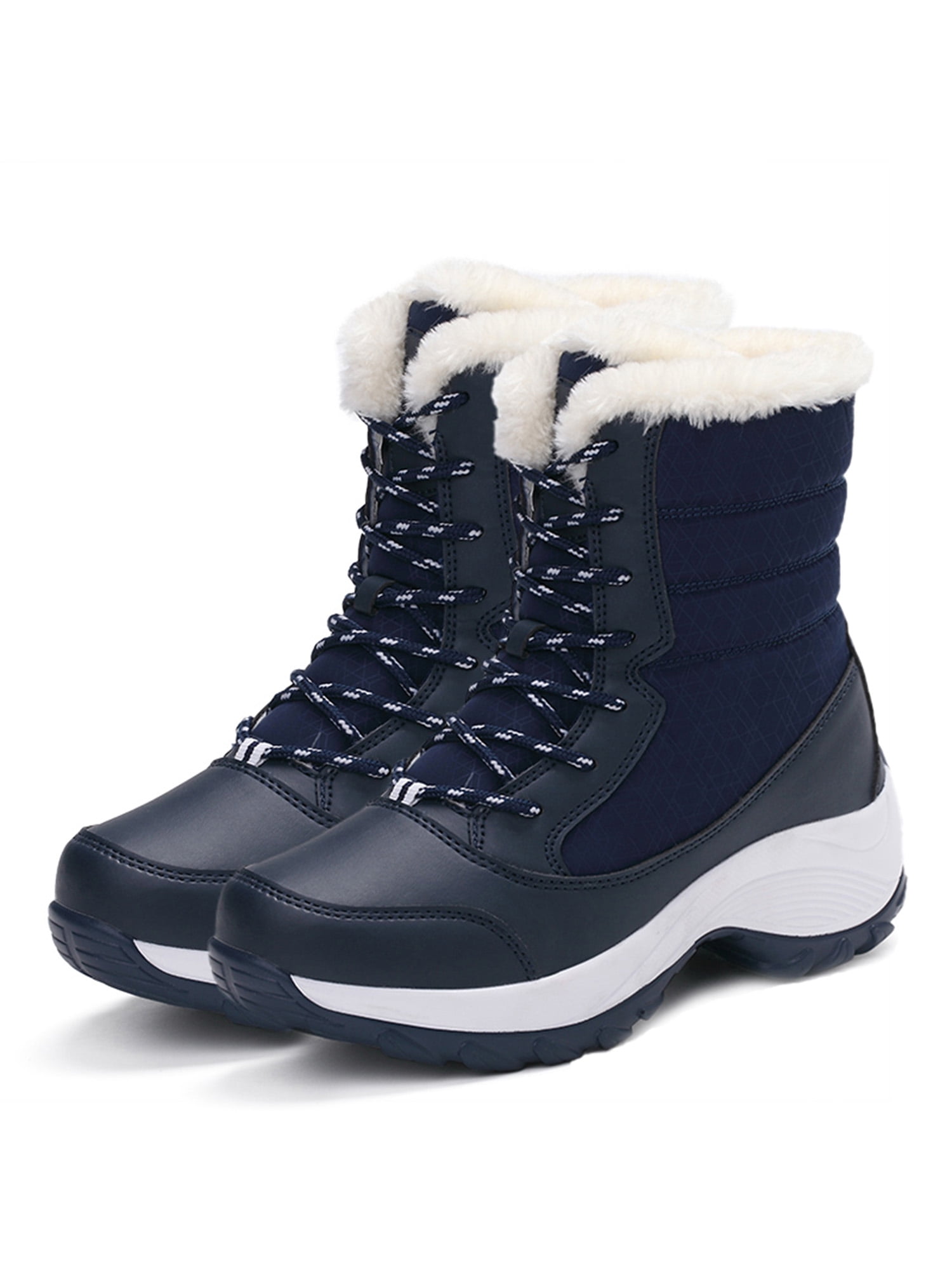 Women Winter Boots For Ladies With Plush Female Shoe Waterproof Snow Shoes