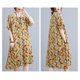 thumbnail image 5 of Vestido suelto de mujer Vestido bohemio con estampado floral con bolsillos Manga corta Cuello r Abanopi Vestido, 5 of 7