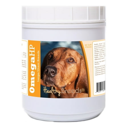 UPC: 0840235187479 | Healthy Breeds Redbone Coonhound Omega HP Fatty Acid Skin and Coat Support Soft Chews