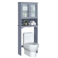 thumbnail image 3 of Yaheetech Free-Standing over-the-Toilet Storage Cabinet Shelf for Bathroom, Gray, 3 of 8