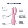 thumbnail image 3 of Satisfyer Threesome 3 - Pink, 3 of 5