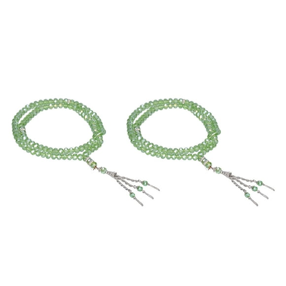 cuentas de oración musulmana, 99 cuentas, separadores de Mihrab, diseño exquisito, cuentas de oración Tasbih para bolso de mano, color verde esmeralda