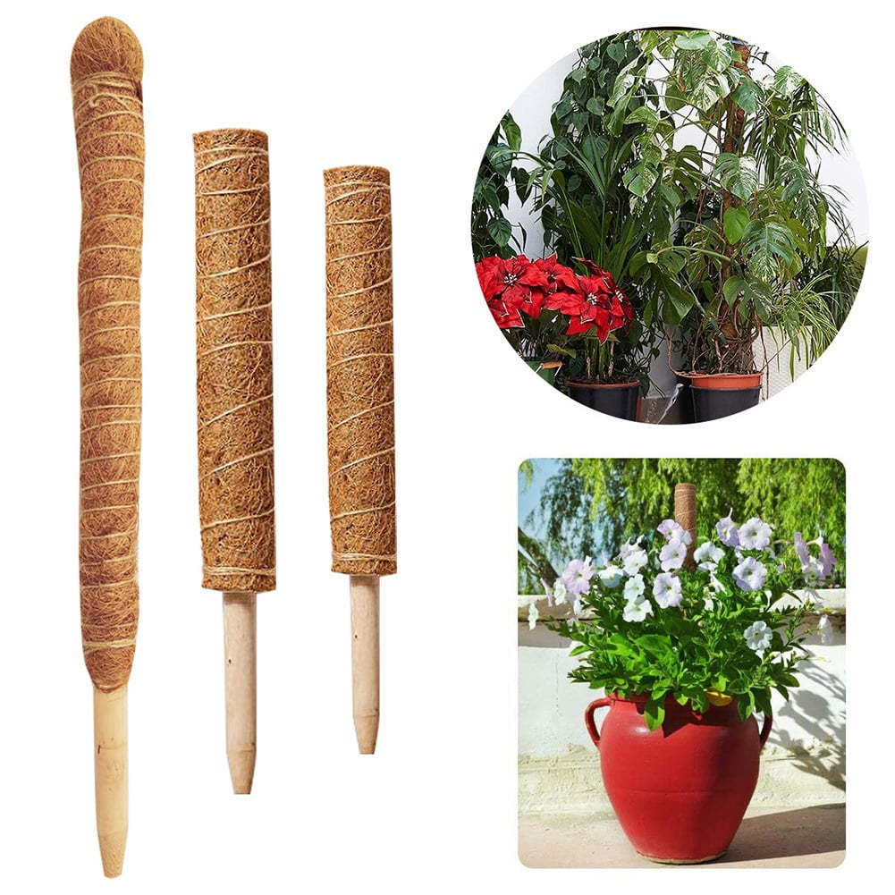 50CM/ 60CM/ 70CM/ 80CM Plant Support Totem Pole Plant Support Sticks for Creepers Plant Support Extension Climbing Indoor Plants Raspbery Coir Moss Pole 1PCS handy