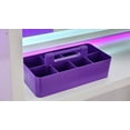 thumbnail image 6 of Portable Caddy Organizer - Stackable Plastic Caddy with Handle | Desk, Makeup, Dorm Caddy, Classroom Art Organizers (Made In Usa) (Ivory/Gray/Royal Purple/Black), 6 of 9