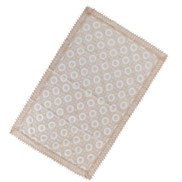simhoa Embroidered Lace Tablecloth Retro Table Cloth Party Decor Golden 150x100cm