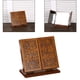 thumbnail image 5 of Espejo de tocador de escritorio de madera de estilo antiguo, espejo grande para tocador, regalo para amantes. color madera claro, 5 of 8