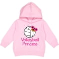 thumbnail image 2 of Inktastic Volleyball Butterfly Princess Toddler Hoodie, 2 of 4