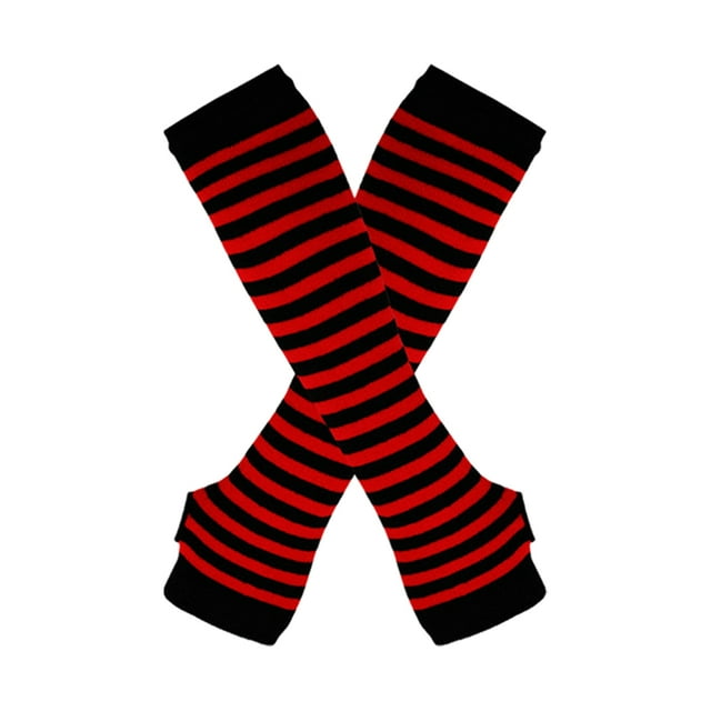 Xingzhi Style On Point With Thick Thighs Long Socks With Long Gloves Set M Made Red and black 1Set