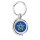 thumbnail image 1 of Erhiopia África emblema nacional Rotating keychain Metal Keyring Holder, 1 of 2