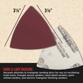 thumbnail image 3 of ProductionShop Premium 800 Grit Triangle Mouse Detail Sander Sandpaper Sheets, Box of 45 - Hook & Loop, Triangular Shaped Mouse Disc Pads - Oscillating Multi-Tools - Woodworking, Sand Furniture Paint, 3 of 6