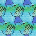 thumbnail image 1 of Ahgly Company Machine Washable Indoor Square Transitional Turquoise Green Area Rugs, 7' Square, 1 of 7