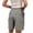 Grey, variant on Gunia Women Hiking Shorts Bermuda Shorts Casual Summer High Waist With Pockets Outdoor Beach Cargo Shorts Grey L
