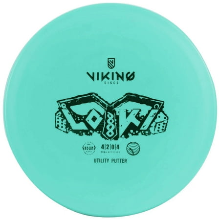 Viking Discs Loki - Overstable Beaded Rim Disc Golf Midrange. Affordable Ground Plastic (Green)