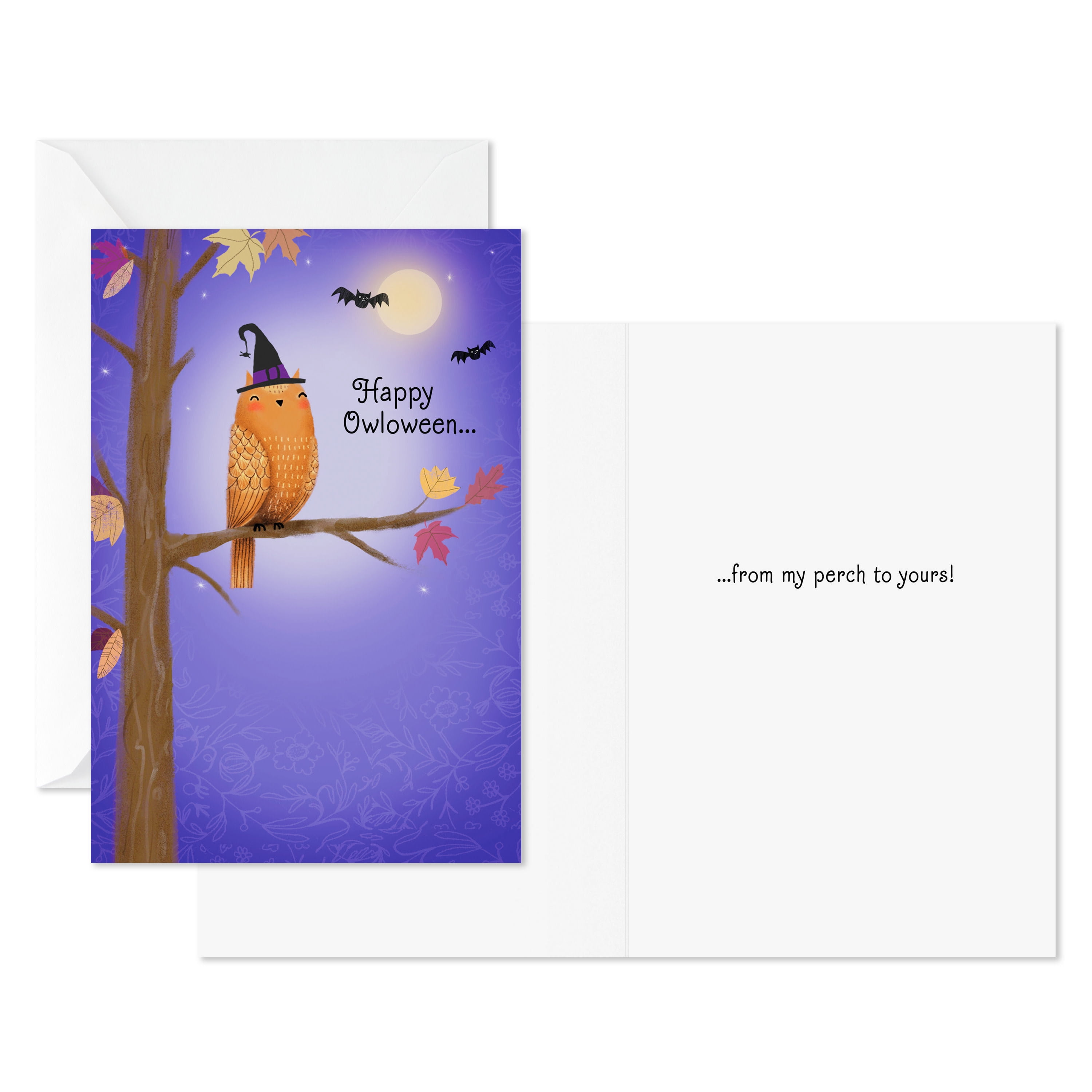 Hallmark Halloween Cards (Happy Owloween), Pack of 6, 6 Count