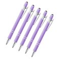 thumbnail image 1 of HAOAN Ballpoint Pen with Stylus Tip  Soft Touch Click Metal Pen  1.0mm Medium Point  Black Ink  10 Count, 1 of 5