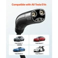 thumbnail image 3 of EV Charger Extension Cable for Tesla, 48Amp 21 ft Max 240V 11.52 kW with NACS Plug, EV Extension Cord for Level 1/2 Tesla Mobile/Wall Connector/Destination Charger, Model Y/X/3/S, Carrying Bag, 3 of 7