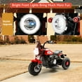 thumbnail image 4 of Bruce&Shark Kids Electric Motorcycle Ride-on Toy with Headlights, 3 Wheels Dual Motor Car for Children Boys Girls Red, 4 of 12