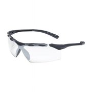 Enticer, Safety Glasses, Anti-Scratch, Light Gray Lens, Black Frame, Frameless 1FYY5