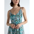thumbnail image 4 of Free Assembly Women's and Women's Plus Sleeveless Printed Silk Dress, Sizes XS-4X, 4 of 5