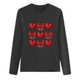 thumbnail image 4 of NuoCaiYun Valentine'S Day Tshirts Tops Women'S Fashion Print Round-Neck Long Sleeve Casual Regular Comfy Blouse, 4 of 6