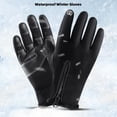 thumbnail image 2 of Gants d'Hiver Chauds pour Hommes Femmes Écran Tactile Imperméables Coupe-Vent Antidérapants Cyclisme Conduite Course Randonnée, 2 of 7