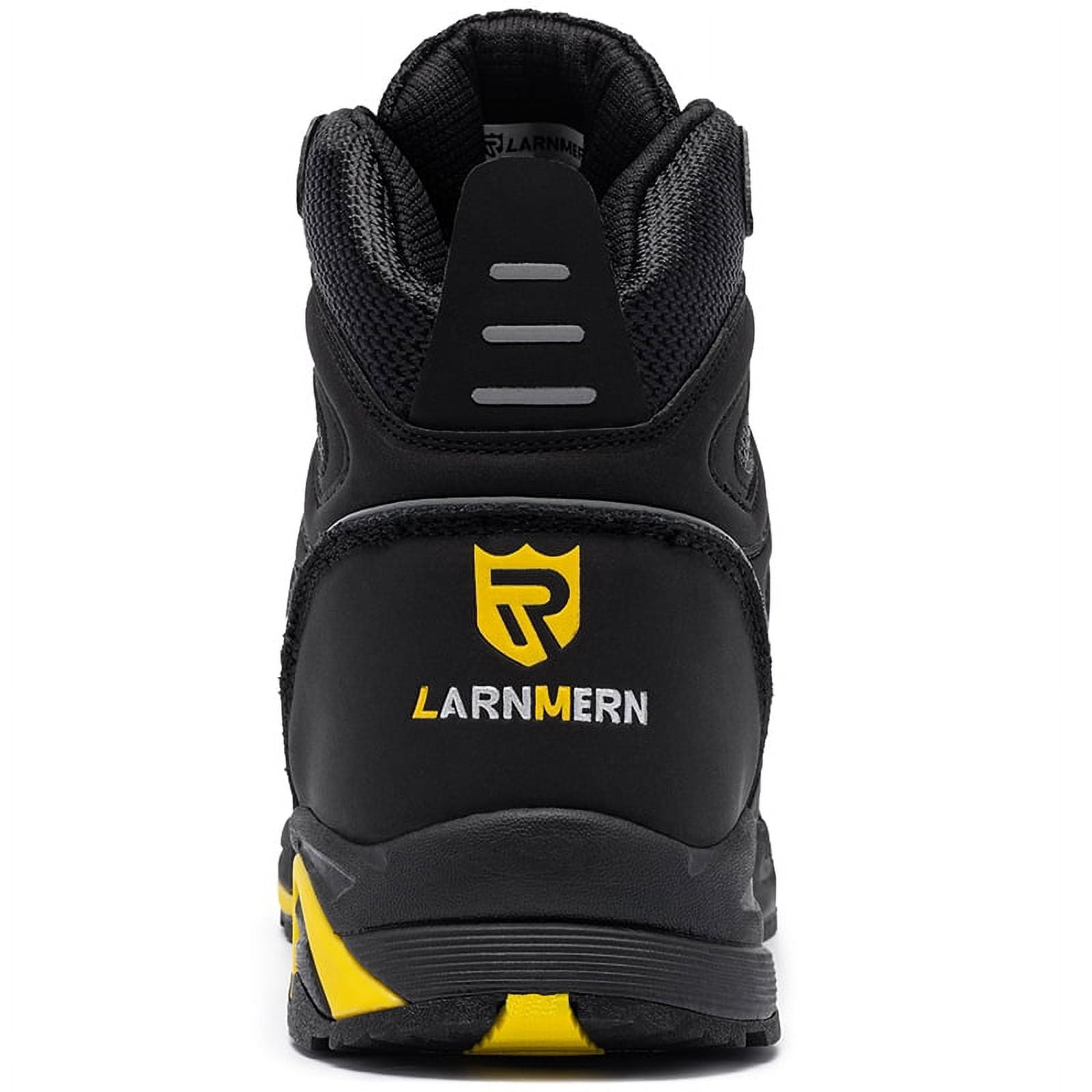 Larnmern Men s Steel Toe Slip Resistant Static Puncture Proof Work