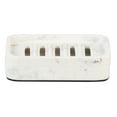 thumbnail image 3 of (3 pack) Better Homes & Gardens Faux Marble Soap Dish, White, 3 of 5