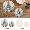 thumbnail image 4 of Wobogo Snowman and Dwarf Trivets Potholders Set of 2 Cotton Woven Round Hot Plate Mats for Hot Dishes Bowls Teapots, 4 of 7