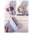 thumbnail image 5 of Christmas Stockings Set with LED Light - 3Pcs Personalized Christmas Stockings Gift Bag Santa Snowman Reindeer Fireplace Hanging Stocking for Family Christmas Party Christmas Tree Decorations Grey, 5 of 6