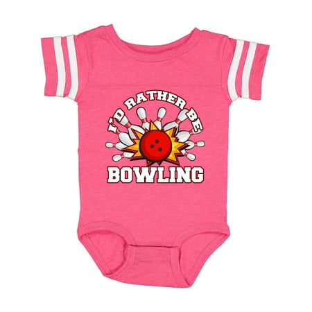 

Inktastic I d Rather Be Bowling Gift Baby Boy or Baby Girl Bodysuit