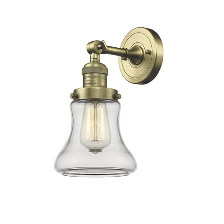 

Innovations 203-AB-G192-LED Bellmont 1 Light Sconce part of the Franklin Restoration Collection Antique Brass