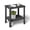 Matte black, variant on fazzn Square Coffee Table, 2-Tier Center Table with Storage, Tapered Legs, Curved Transitions, 16.46 Dia. x 16.46 H Inches, Easy Assembly, for Living Room,lawn, and balcony. Black