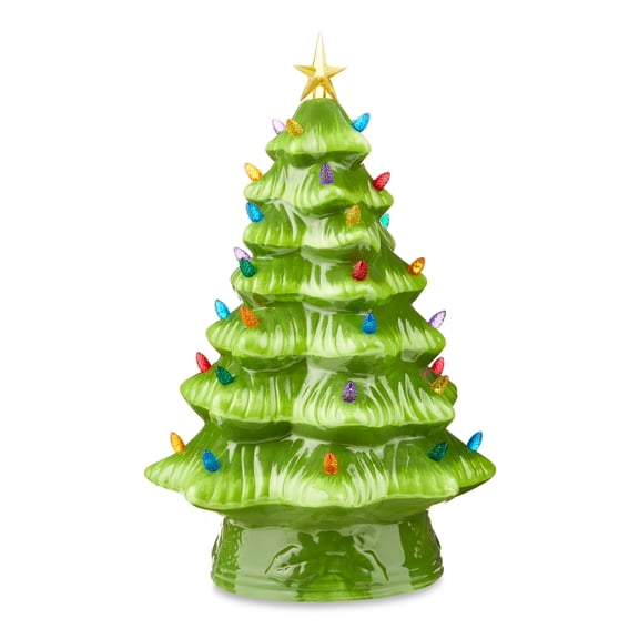 Mr. Christmas 15-inch Green Nostalgic Ceramic Tree
