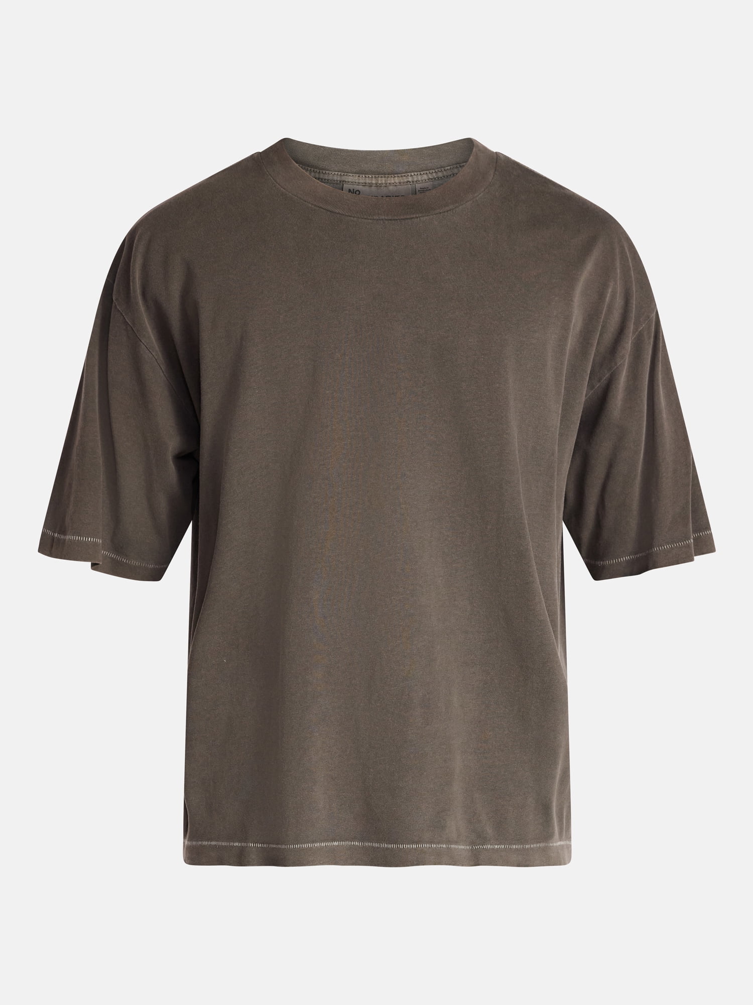 No Boundaries Cotton Oversized Cropped Tee with Short Sleeves, Men's and Big Men's XS-5XL