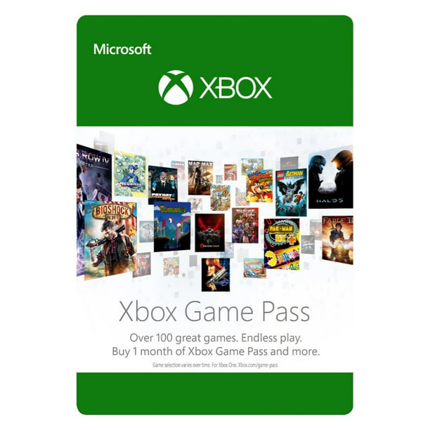 Xbox Game Pass 1 Month Trial Subscription Card Walmart Com