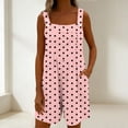 thumbnail image 7 of akafmk Overalls for Women Bib Polka Dots Sleeveless Adjustable Straps Casual Romper with Pockets Cute Daily Summer Outfit, Size M, 7 of 7