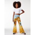 thumbnail image 4 of Comfortable Fashion Flare Leggings for Girls Slim-Fit Bell Bottoms Bell-Bottoms Trousers Little Girls Age 3-10, 4 of 6