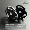 thumbnail image 4 of New Aluminum LP Vinyl Record Player 45 RPM Balanced Metal Disc Stabilizer Weight Clamp Turntable for 7" Vinyl Stability EP black, 4 of 6
