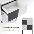 thumbnail image 2 of BarberPub Salon Storage Rolling Cart with Casters, Contrast Panel Craft Art Utility Station, Spa Organizer Serving Trolley 2007, 2 of 7