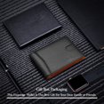 thumbnail image 3 of SYMMEXA Men's wallet genuine pickup bag RFID anti-theft brush money clip dollar clip, 3 of 6