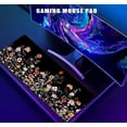 thumbnail image 5 of Garden Blooming Flowers Desk Pad, Colourful Wildflowers Floral Vintage Keyboard Large Mouse Pad Mat, Anti Slip Rubber Long Mousepad for Desktops Computers Laptop,31.5 X 11.8 Inch, Black, 5 of 5