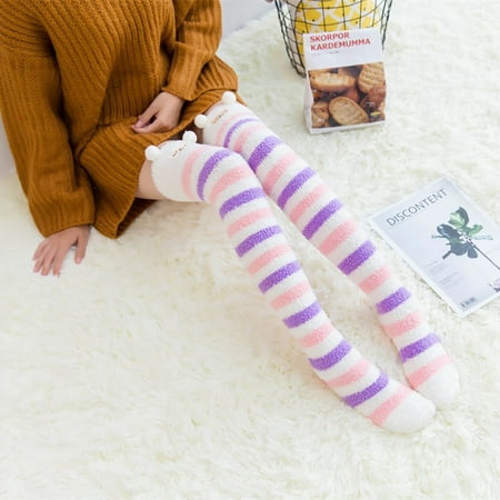 

CHGBMOK Christmas Deals Winter Women Keep Warm Print Socks Knitting Warm Anklets Leggings Socks Great Gifts for Less