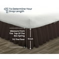 thumbnail image 5 of SGI Bedding 11 Inch Ruffled Bed Skirt | Microfiber Bed Skirt | Fade Resistant, Wrinkle Free, Anti-static, Decorative, Extra Storage Space, Clutter-Free |King, Chocolate, 5 of 8