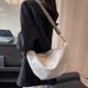 thumbnail image 5 of Bolso Bandolera Bolso bandolera de moda de hombro simple de gran capacidad para mujer para el trabajo (gris), 5 of 8