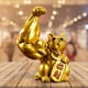 thumbnail image 4 of Escultura de gato de la suerte, estatua decorativa de buena fortuna para oficina en casa con diseño de Feng Shui. A-Oro Derecho, 4 of 9